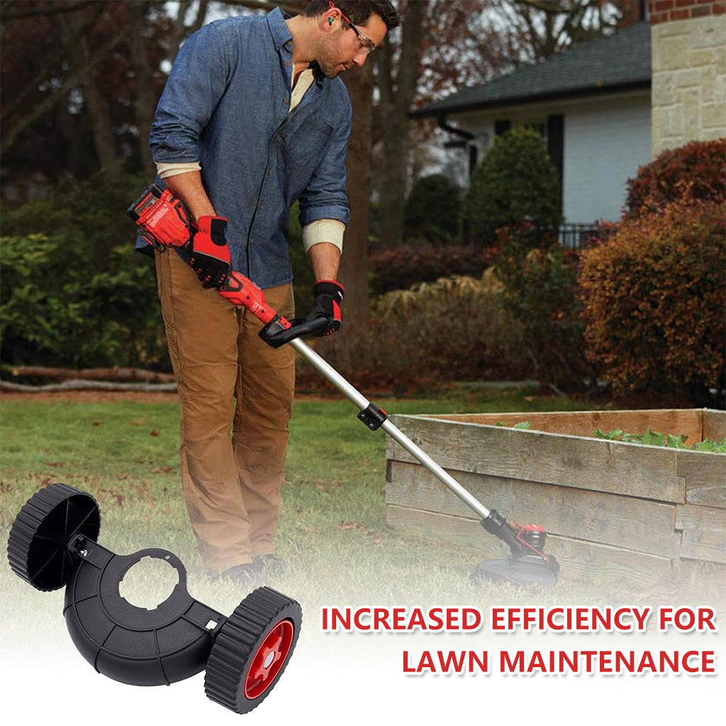 HASTHIP® String Trimmer Wheel Attachment - Adjustable String Trimmer Support Wheel - Plastic Lawn Mower Auxiliary Wheels - Portable String Trimmer Moving Wheel Accessories for Universal Grass Trimmer