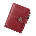 HASTHIP® Small Womens Wallet Leather Bifold