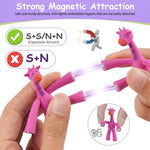 HASTHIP 10-Piece Giraffe Magnet Figures with Bendable Limbs for Fridges and Whiteboards