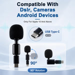 HASTHIP Mini USB-C Condenser Microphone with 90-Degree Rotation, Metal Body and Foam Windscreen