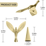 HASTHIP® Bottle Opener with Holder Creative Zinc Alloy Flying Bird Bottle Opener Desk Decor Balancing Bird Beer Bottle Opener Crown Cap Bottle Opener Vintage Home Gift Christmas Gift