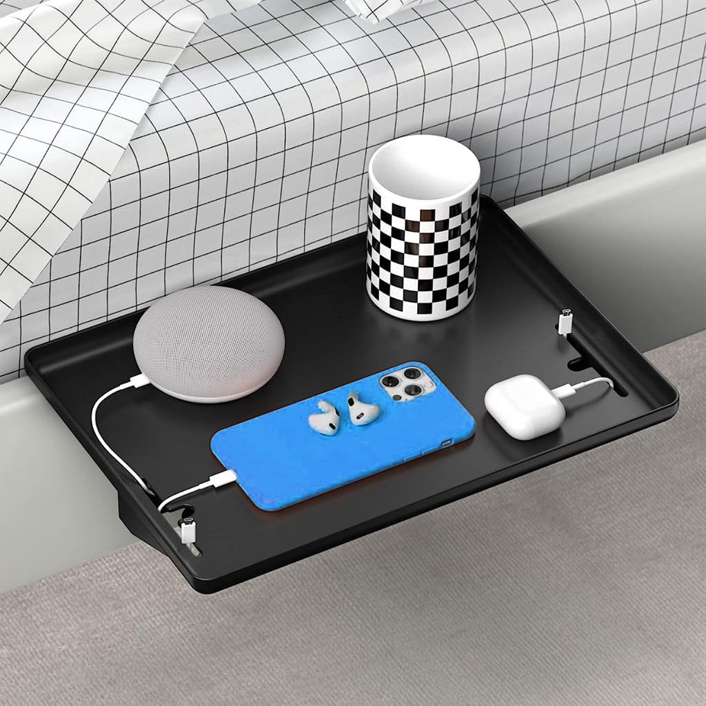 HASTHIP Bedside Shelf Bunk Bed Clip On Floating Nightstand Tray Floating Nightstand Tray