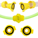 HASTHIP® 1/2 inch Hose Connectors Garden Hose Pipe Connectors Water Pipe Connectors Leaking Proof Hose Connectors, Pack of 2