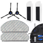 HASTHIP® 6Pcs Replenishment Kit, Replacement Parts for Ecovacs N20 Pro/N20 Robot, Vacuum Cleaner Replacement Accessories:2 Side Brushes, 2 Microfiber Cloth Mop, 2 Filter