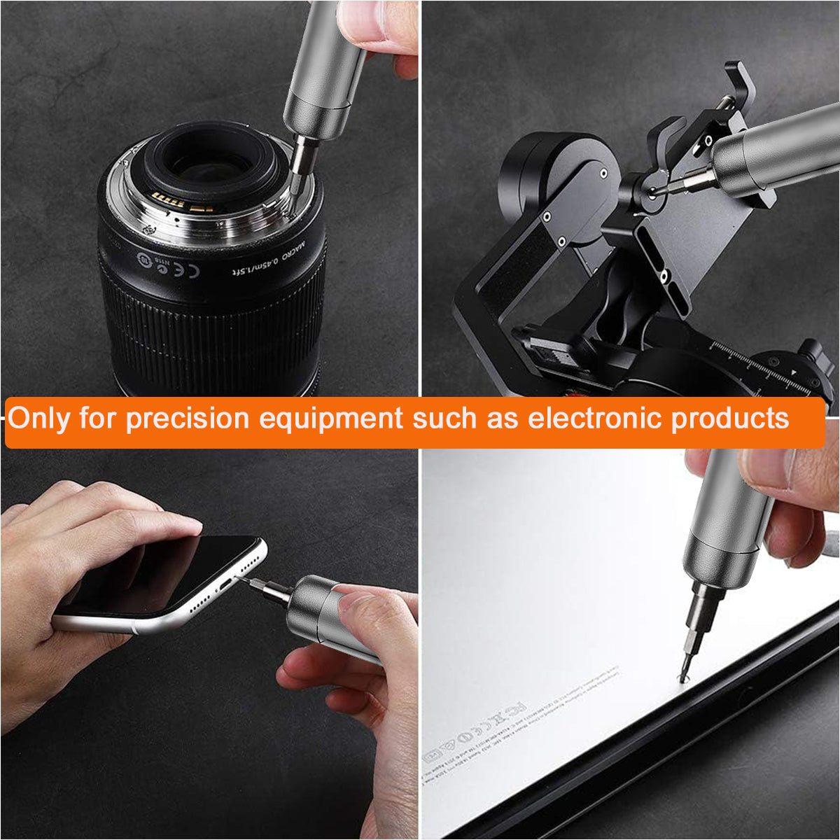 HASTHIP® Mini Electric Screwdriver, 46-in-1 Bits, Precision Electric Screwdriver Cordless Screwdriver Set,