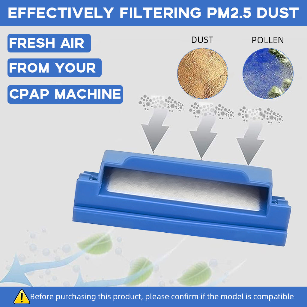 HASTHIP® Replacement CPAP Filters for Philips Respironics Dreamstation CPAP, Includes 6 Reuseable Pollen Filter & 2 Disposable Fine Filters, Compatible with DS500/DS700