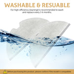 HASTHIP® 4Pcs Replenishment Kit Mop Cloth for Drea*me D9/D9 Pro/D9 Max /F9/F9 Pro/L10 Pro Robot Vacuum Cleaner, Replacement Accessories Cleaning Tools Washable and Reuseable Absorbent Mop Pad