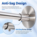 HASTHIP U-Shaped Shower Curtain Rod, 23,6 Pulgadas, Adjustable Stainless Steel in Silver