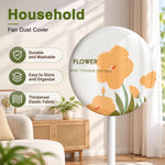 HASTHIP Washable Round Pedestal Fan Dust Cover, Stretch Polyester with Elastic Fit up to 45cm