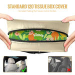 HASTHIP® Car Tissue Holder Box Fashion PU Car Tissue Paper Holder for Headrest Backseat Waterproof Car Tissue Paper Holder Tissue Box with Zipper Closure, 29x21.5x7.5cm, Beige Color