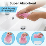 HASTHIP 20-Pack Microfiber Cleaning Cloth Roll, Reusable Tear-Away Towels, 25*25cm