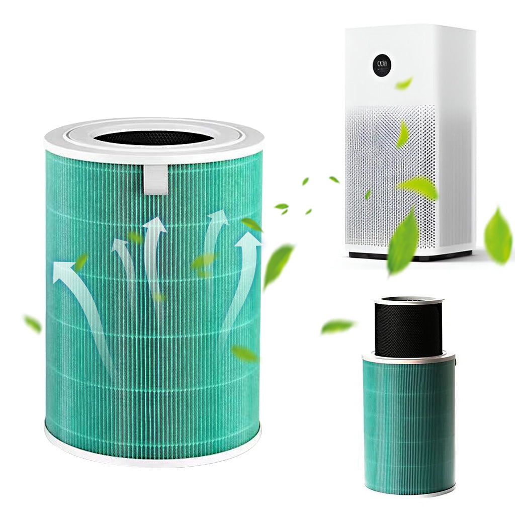 HASTHIP® Compatible with Mi Air Purifier Replacement HEPA Filter 360° Cylindrical Filter Activated Carbon Filter High Precision Triple Layer Filtration Air Purifier for Mi Air Purifier 1S / 2S.