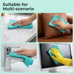 HASTHIP 50-Pack Microfiber Cleaning Cloth Roll with Tear-Away, Reusable, High-Absorbency Sheets
