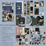 HASTHIP Vintage Scrapbooking Kit with Textured Papers, Index Cards and Borderless Die-Cut Stickers