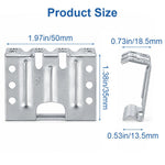 HASTHIP 304 Stainless Steel Solar Panel Water Drainage Clips for 35mm Framed Panels, Snap-On Fit