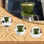 HASTHIP® Coffee Dripper, Reusable Silicone Coffee Filter,
