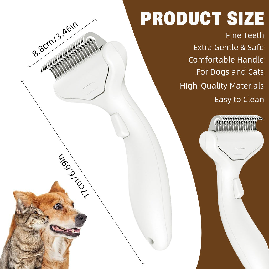HASTHIP® Dog Brush for Shedding cat deshedding grooming supplies for indoor short long hair pet dematting undercoat rake for
