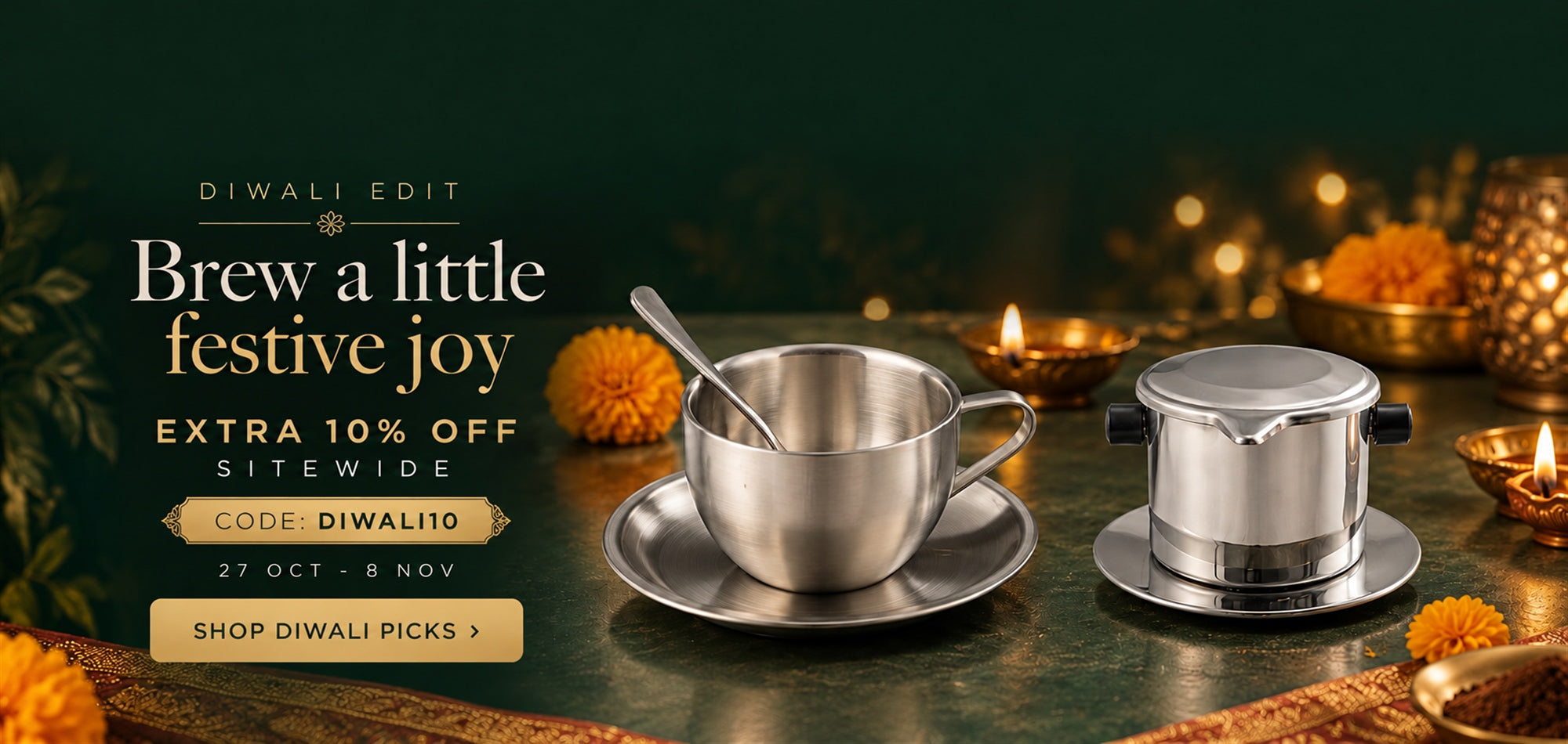 Diwali 2026 SITEWIDE 10% off DIWALI10 - hasthip - new-hasthip-3-desktop - 27 Oct to 8 Nov