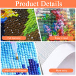 HASTHIP® Diamond Painting Kit 12x16 inch DIY Diamond Art Craft Kit Lakeside Town Scenery Diamond Painting Material Kit for Home Wall Decor Home Gift, with Tools and Accessories