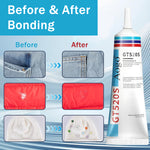 HASTHIP® Slow Dry Fabric Repair Liquid Glue Multi-Purpose Strong Bond Adhesive for Clothes, DIY Crafts Seamless Repair Glue for All Fabrics, Paper Crafts, Clay Craft, Felt Craft, 60ml, with 2 Pry Bars