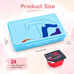 HASTHIP 24-Color Gouache Paint Set with 30 ml Jelly Cups and Portable Hard Case for Art Students