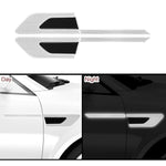 HASTHIP® 16Pcs Car Safety Stickers Cool White Reflective Anti-collision Car Door Stickers Decorative Car Stickers Removable Stickers for Car Door Sill, Door Edge, Handle, Rear Mirror, Rear Trunk