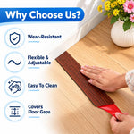 HASTHIP Self-Adhesive Vinyl Floor Transition Strip, White, 3 Inches Wide and 3.3 Feet Long