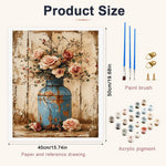 HASTHIP Paint by Number Kit for Adults, 40x50 cm Canvas with Acrylic Paints and Brushes