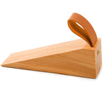 HASTHIP Adjustable Wood Door Stopper with Solid Beech Wood and Non-Slip Silicone Base