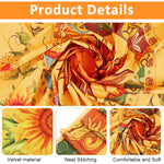 HASTHIP® Sun and Moon Tapestry, Aesthetic Sun Moon Sunflower Tapestry, Retro Tapestries Wall Art Tapestry Cover Wall Hanging Room Decor for Bedroom Livingroom, 51x59 inches