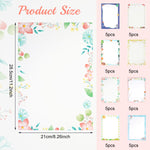 HASTHIP Stationery Writing Paper Set with Double-Sided European Retro Borders for Notes