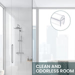 HASTHIP® Shower Door Seal, 6.6Ft Glass Shower Door Sweep for 3/8Inch Frameless Shower Door Side Seal U-Type Door Seal Strips Waterproof Door Sealing Jam Stop Leak