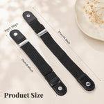 HASTHIP 2-Piece Buckle-Free Elastic Belts for Women - Beige