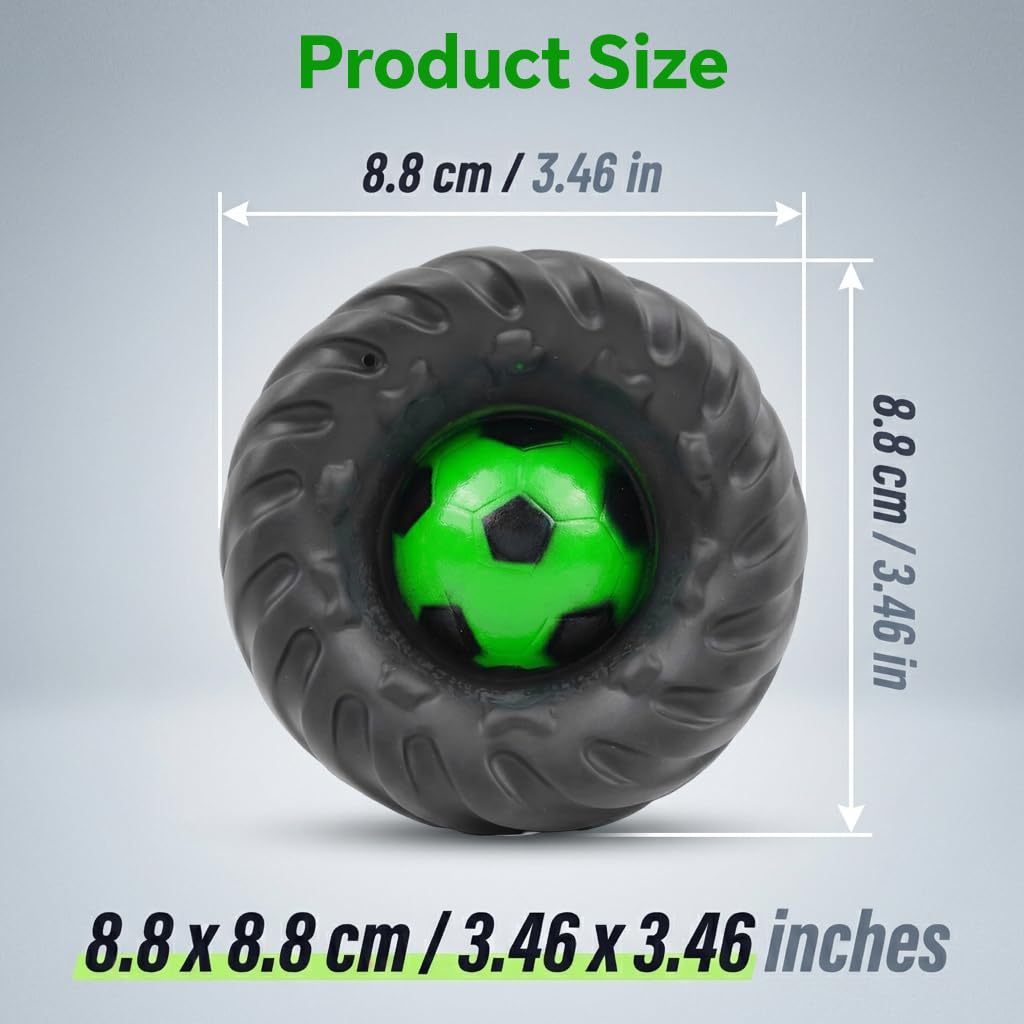 HASTHIP Squeaky Chew Ball – Interactive Dog Toy with Teeth-Cleaning Texture