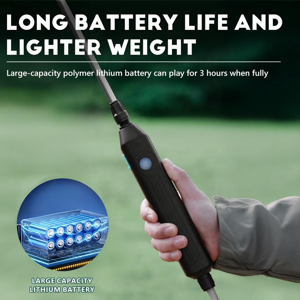 HASTHIP® 15L Water Sprayer Portable Electric Sprayer with Handle & Shoulder Strap, Built in Flexible Pipe, 200mins Long Battery Life, Electric Sprayers for Watering, Pest Control, Disinfection