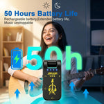 HASTHIP® Mini Guitar Headphone Amp Distortion Timbre Electric Guitar Headphone Amplifying Tool with Built in Effects for Portable Silent Practice and Travel Use