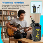 HASTHIP® Mini Guitar Headphone Amp Distortion Timbre Electric Guitar Headphone Amplifying Tool with Built in Effects for Portable Silent Practice and Travel Use