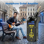 HASTHIP® Mini Guitar Headphone Amp Distortion Timbre Electric Guitar Headphone Amplifying Tool with Built in Effects for Portable Silent Practice and Travel Use