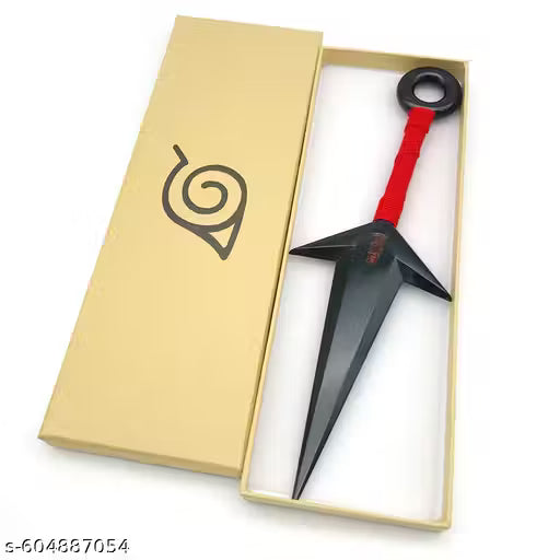 ZIBUYU® Naruto Kunai Cosplay Accessories Uchiha Itachi Cosplay Prop PVC Kunai Japanese Ninja Training Tool Anime Merchandise Naruto (10.43 inch) - Black