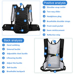 HASTHIP® Hydration Backpack with 2L Hydration Bag for Hiking Cycling Running MTB, BPA Free Hydration Backpack Professional Hiking Backpack for Men Women Kids, Trekking and Cycling Accessories