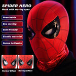 HASTHIP® 3D Spider-Man Mask with Moving Eyes, Jaw Motion Activated Blinking Eyelid Spider-Man