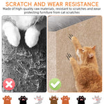 HASTHIP® 1PCS 39.4"x15.8" Self-Adhesive Cat Scratch Mats – Trimmable DIY Cat Scratcher Pads for Couch
