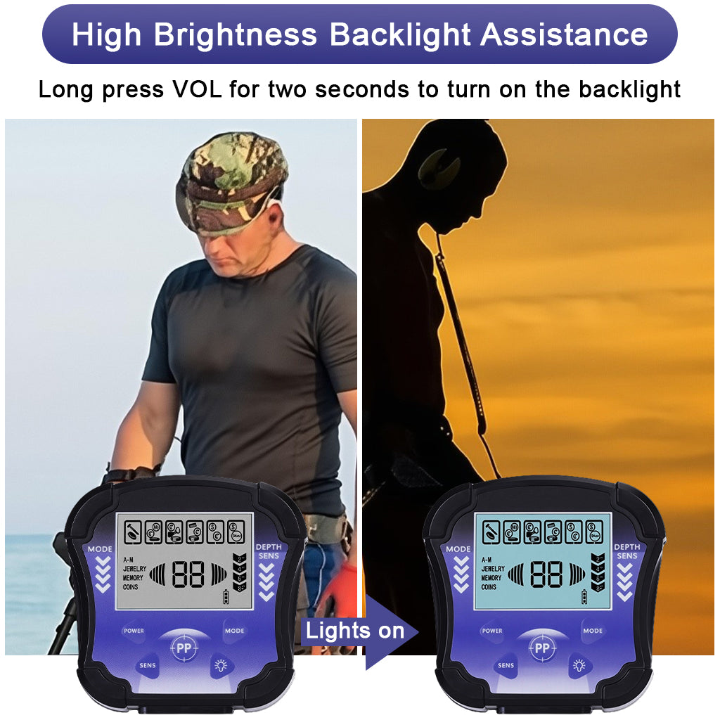 HASTHIP® 10'' High Sensitivity Disc Probe LCD Metal Detector