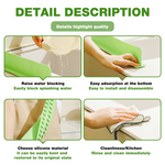 HASTHIP® Silicone Sink Splash Guard for KitchenGray (19.7 x 2.1 x 3.3)