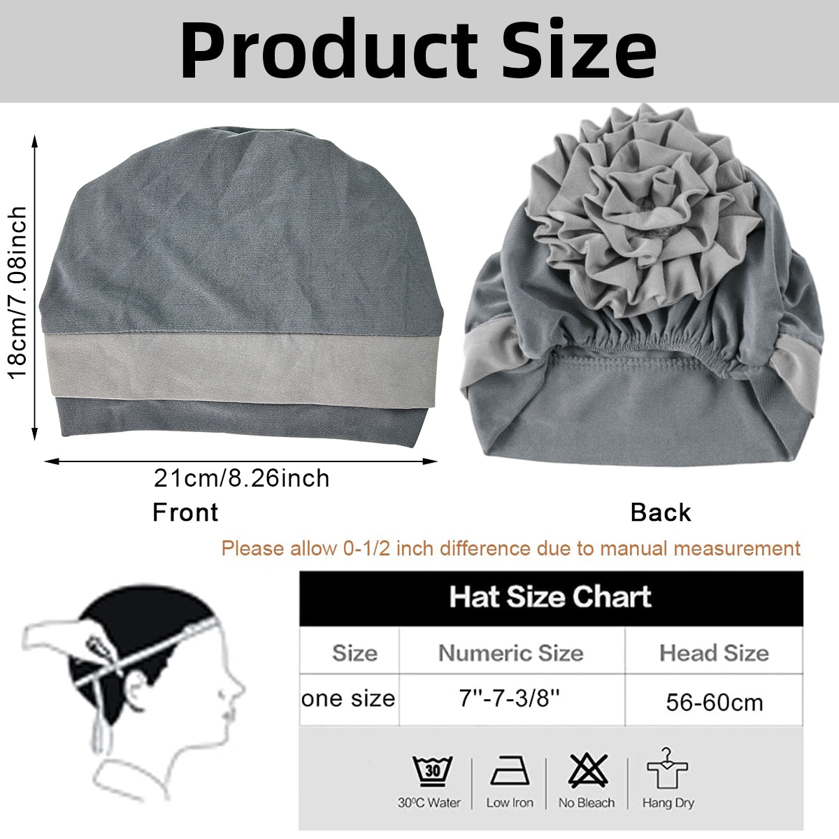 HASTHIPWomen's Chemo Turban Cap with Floral Head Wrap