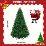HASTHIP® Artificial Christmas Tree 6ft, Premium Full Branch Tips Xmas Tree for Home Office