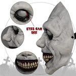 HASTHIP® Halloween Skull Mask Scary Full Head Latex Horror Costume, Realistic Skeleton Masque for Cosplay, Party, Carnival, Masquerade, Halloween Props - Grey