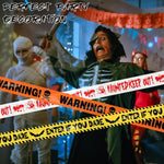 HASTHIP® UimoKi Halloween Decorations, 3inx90ft Black Yellow Caution Warning Tape, High-Visibility Non-Adhesive Party Decor for Indoor Outdoor Haunted House, Doors, Walls, Danger Areas, Spooky Event