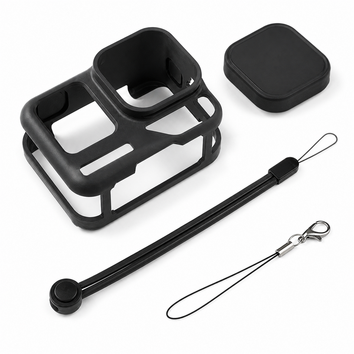 HASTHIP Silicone Protective Case for Insta360 Ace Pro 2 with Lens Cap & Wrist Strap