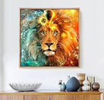 HASTHIP® 5D Diamond Painting by Number Kit, 40 * 50cm Full Drill Diamond Painting Rhinestone Embroidery Pictures for Adults Kids Relaxation and Home Wall Decor (Multi-Color 3)